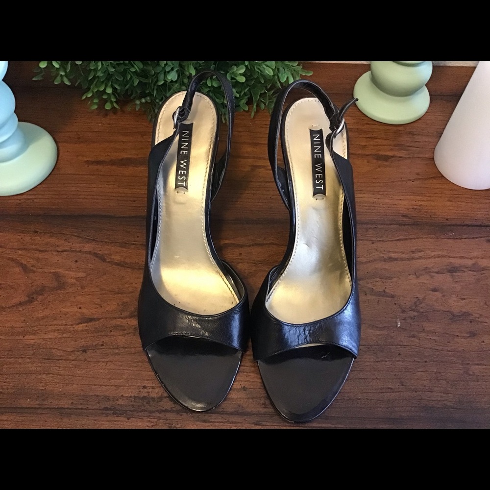 Nine West “BANKHEAD” slingback heels size 9 - Picture 7 of 8